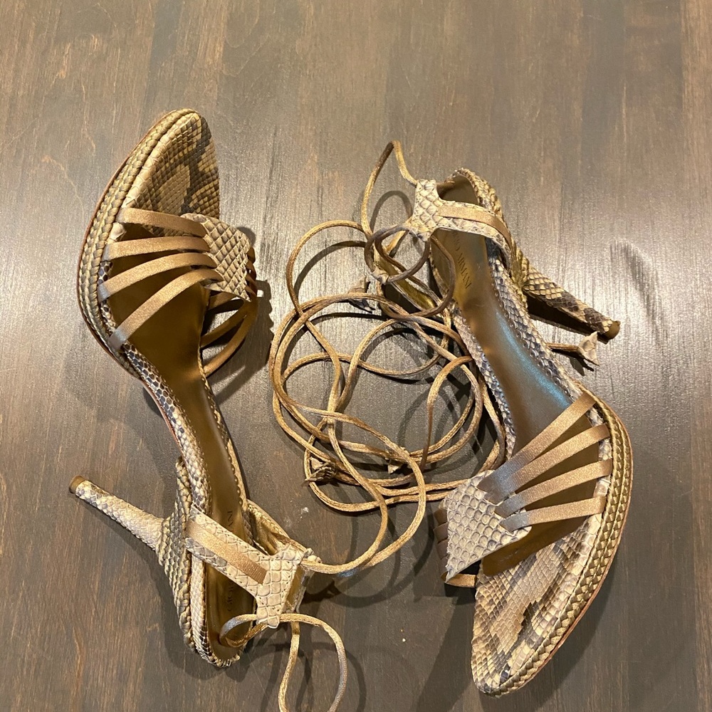 Giorgio Armani Snakeskin Heels